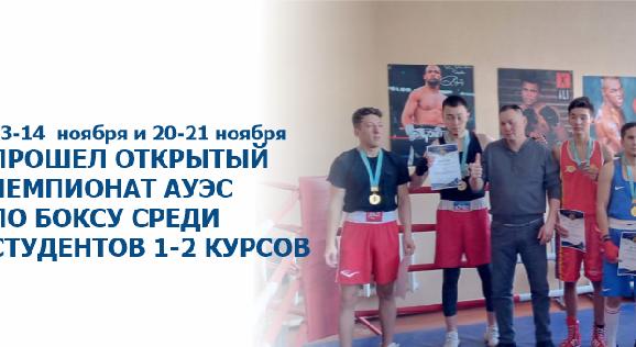 13-14  ноября и 20-21 ноября прошел открытый чемпионат АУЭС по боксу среди студентов 1-2 курсов посвященный 30-летию независимости Республики Казахстан - 1